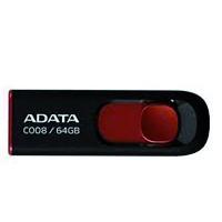 MEMORIA ADATA 64GB USB 2.0 C008 RETRACTIL NEGRO-ROJO MEMORIA ADATA 64GB USB 2.0 C008 RETRACTIL NEGRO-ROJO